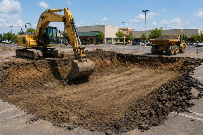 Parking Lot Gravel Repair in Cypress, TX
